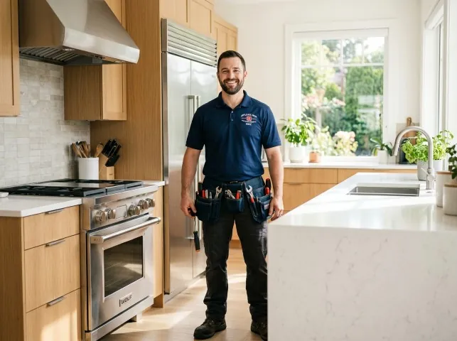 Appliance Repair Hero technician after an appliance repair in a District of Columbia home
